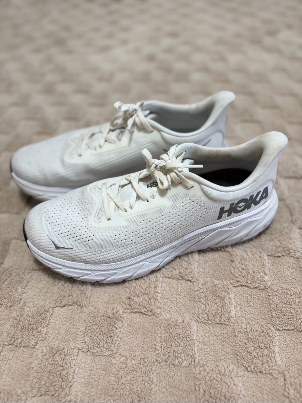 HOKA Arahi 7 White Men’s 10 Women’s 11 Running Walking Shoes